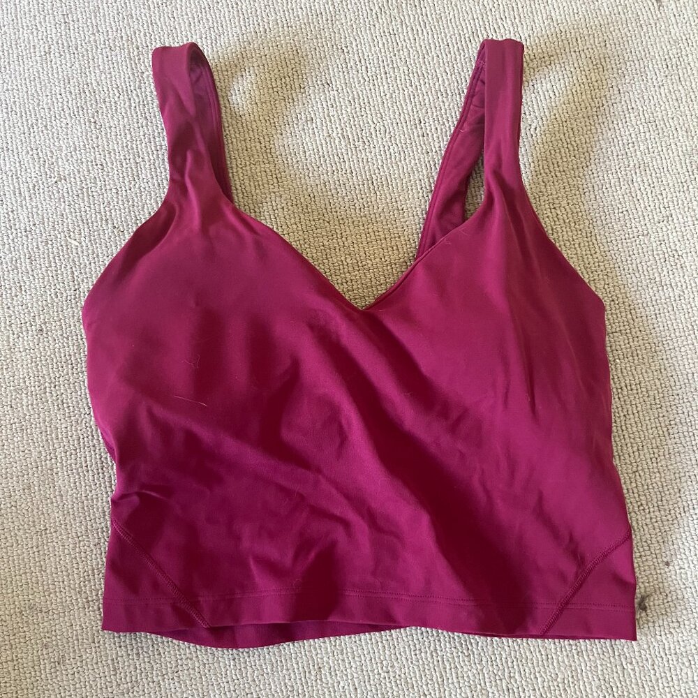 Lululemon Align Tank Pomegranate pink size 6 NWOT